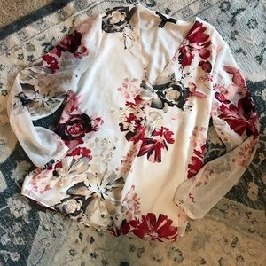 White House Black Market Long Sleeve Blouse